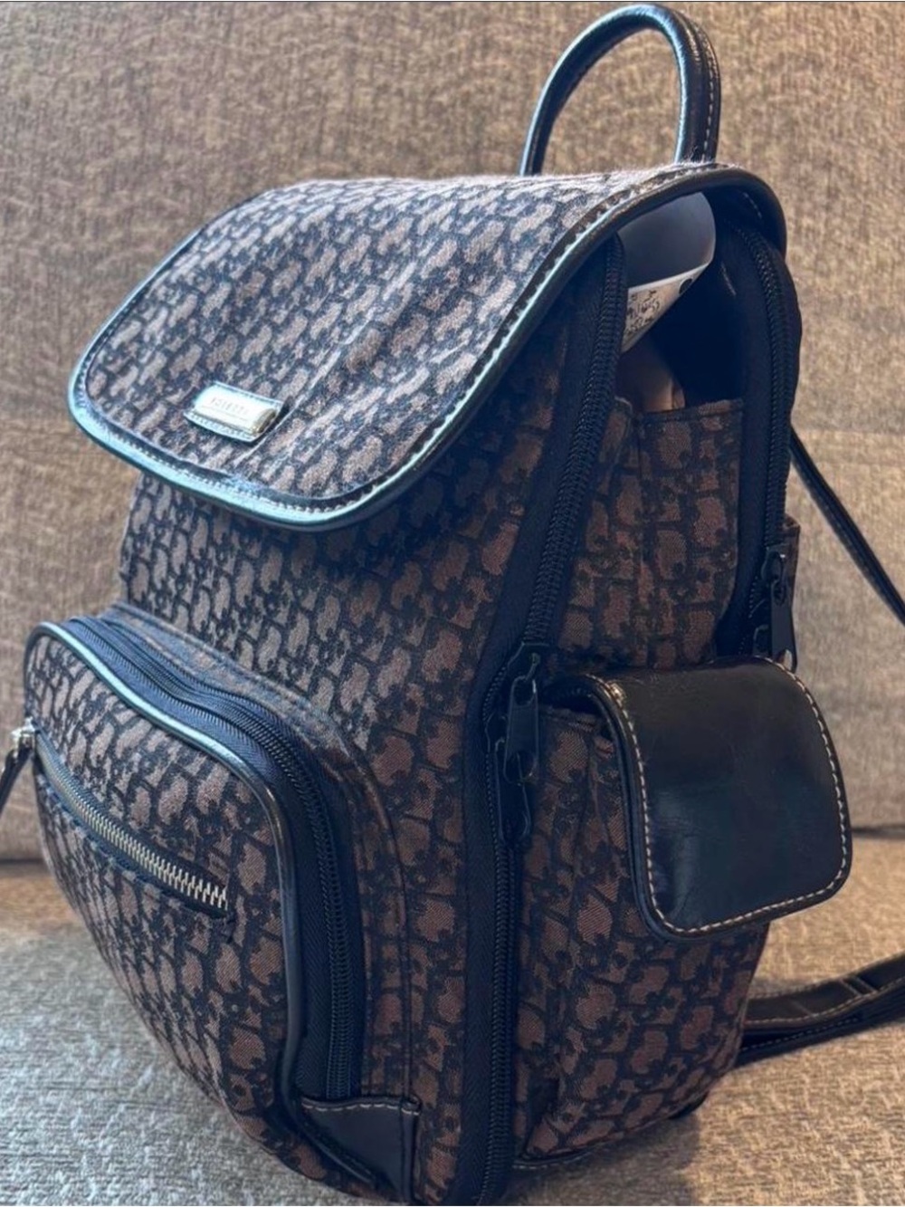 Rosetti Brown Patterned Women's Mini Backpack
